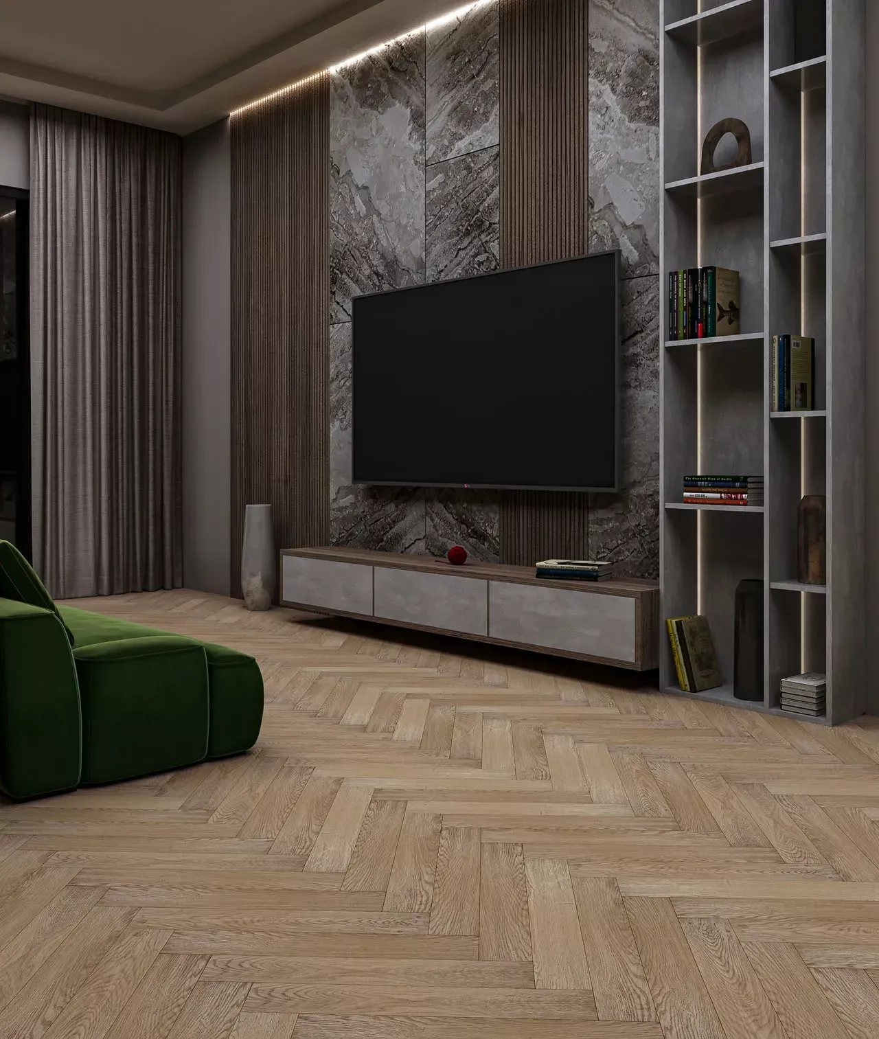 MS4312 MY STEP Herringbone Ламинат Дуб Руан