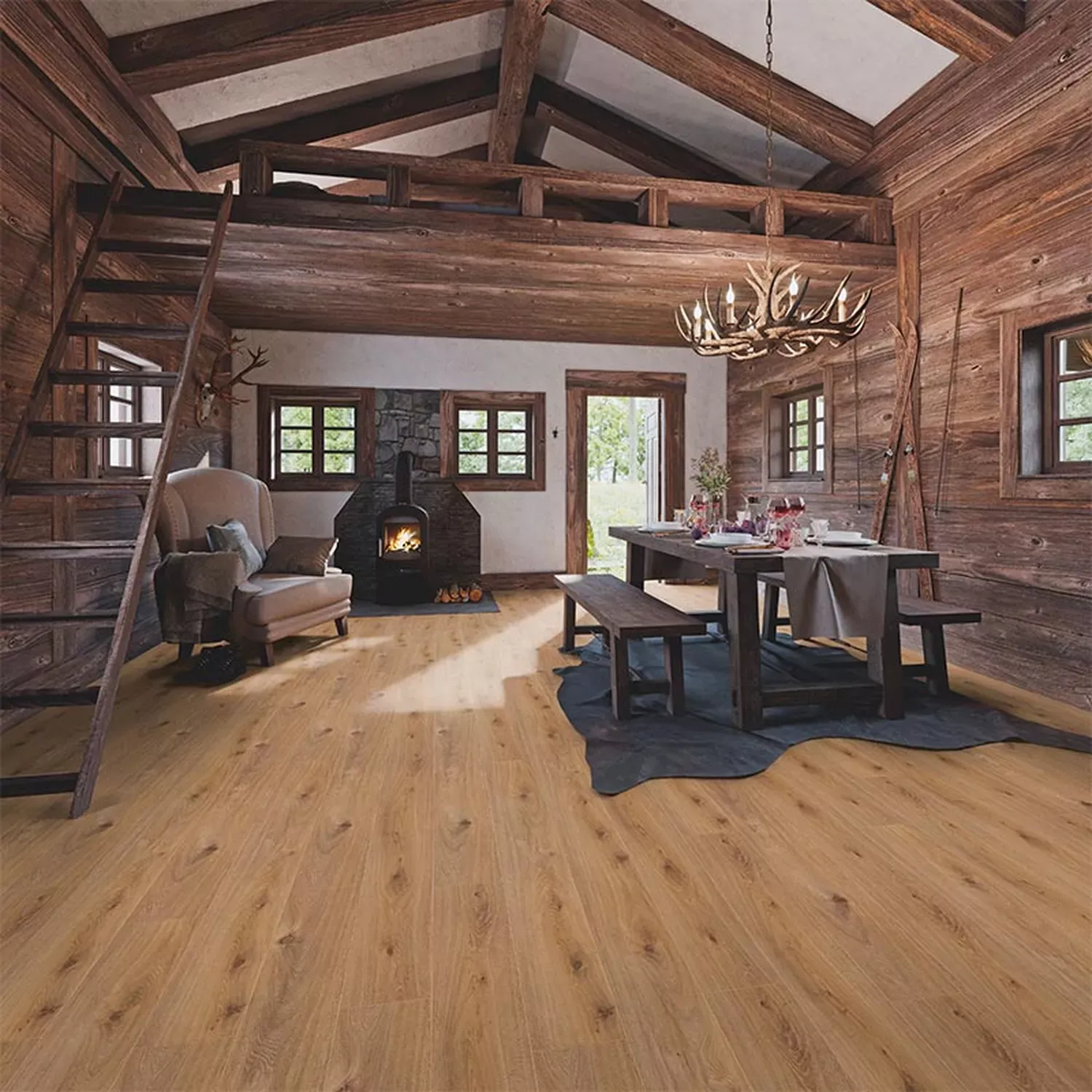 M1029 MY FLOOR Chalet Ламинат Дуб Престиж Светлый